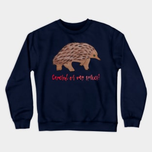 Be Careful of my Spikes Echidna Crewneck Sweatshirt